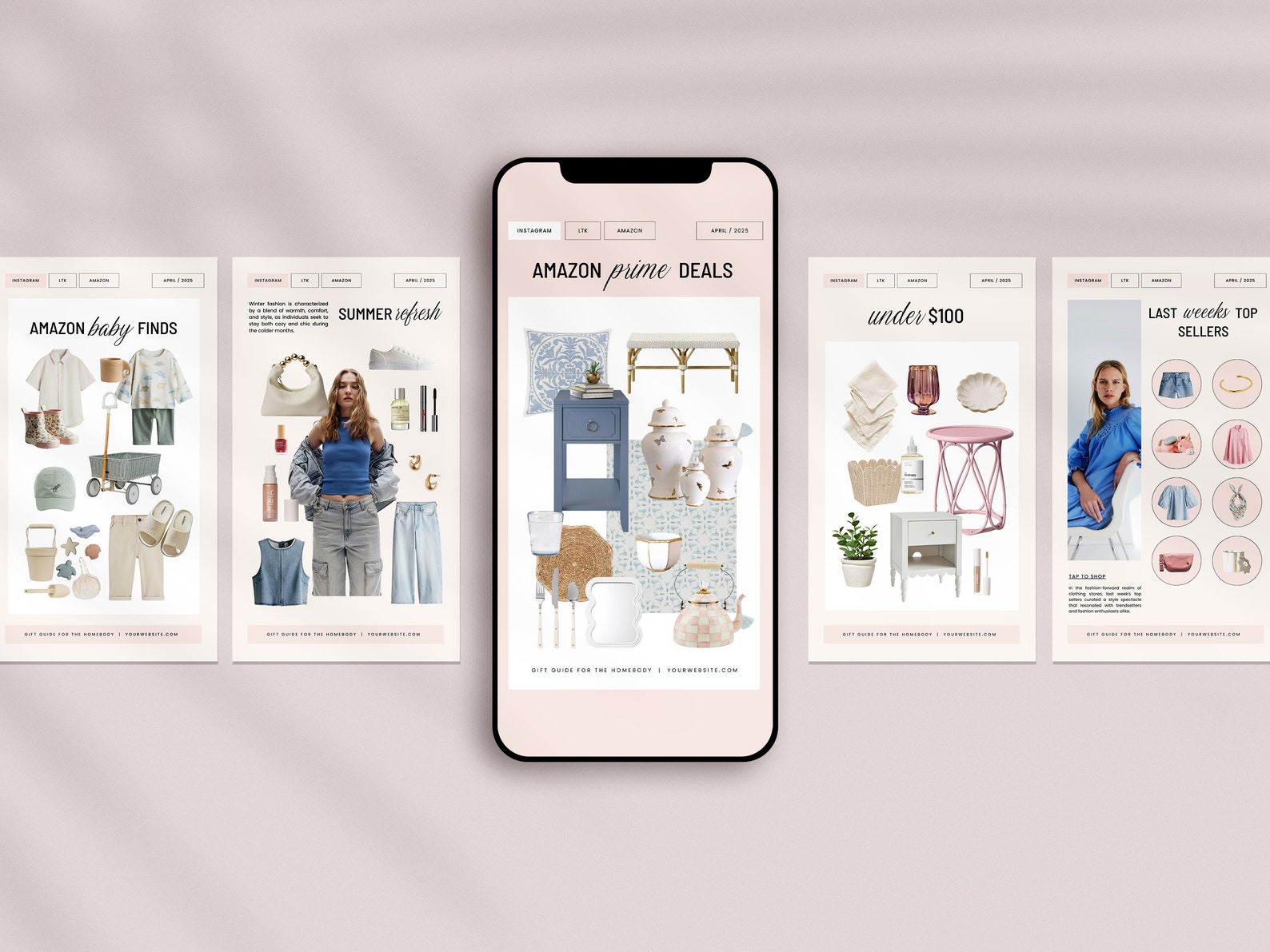 20 Editable Canva LTK Instagram Story Template, Fashion Blogger LTK ...