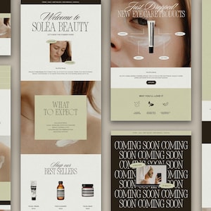 Flodesk Email Newsletter Canva Template | Editable Email Campaign Design | Customizable Marketing Newsletter for Businesses and Creatives
