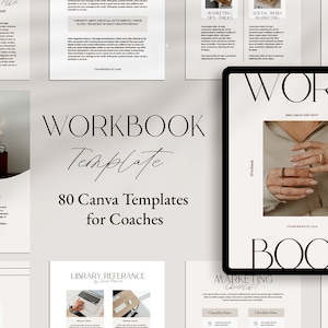 Coaching Canva Workbook Template Kit, Coach Workbook Canva Template, Canva Coaching Templates,Coaching Worksheet Templates,Ebook Lead Magnet