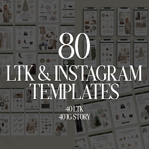 80 Christmas LTK Canva Template Bundle, LTK Instagram Story Template ...