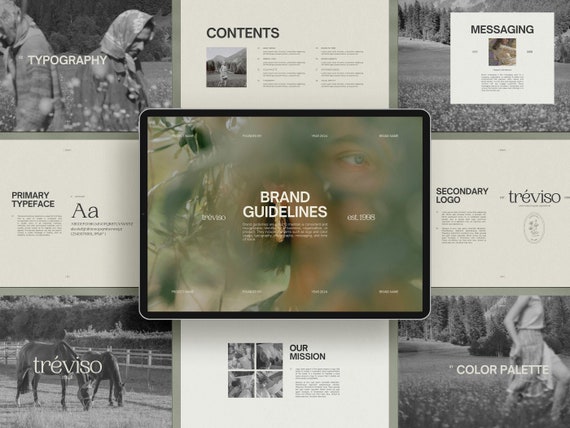 Brand Guidelines Canva Template, Brand Identity Guidelines,  Brand Style Guide, Brand Manual, Brand Guide Canva Template, Brandbook Template