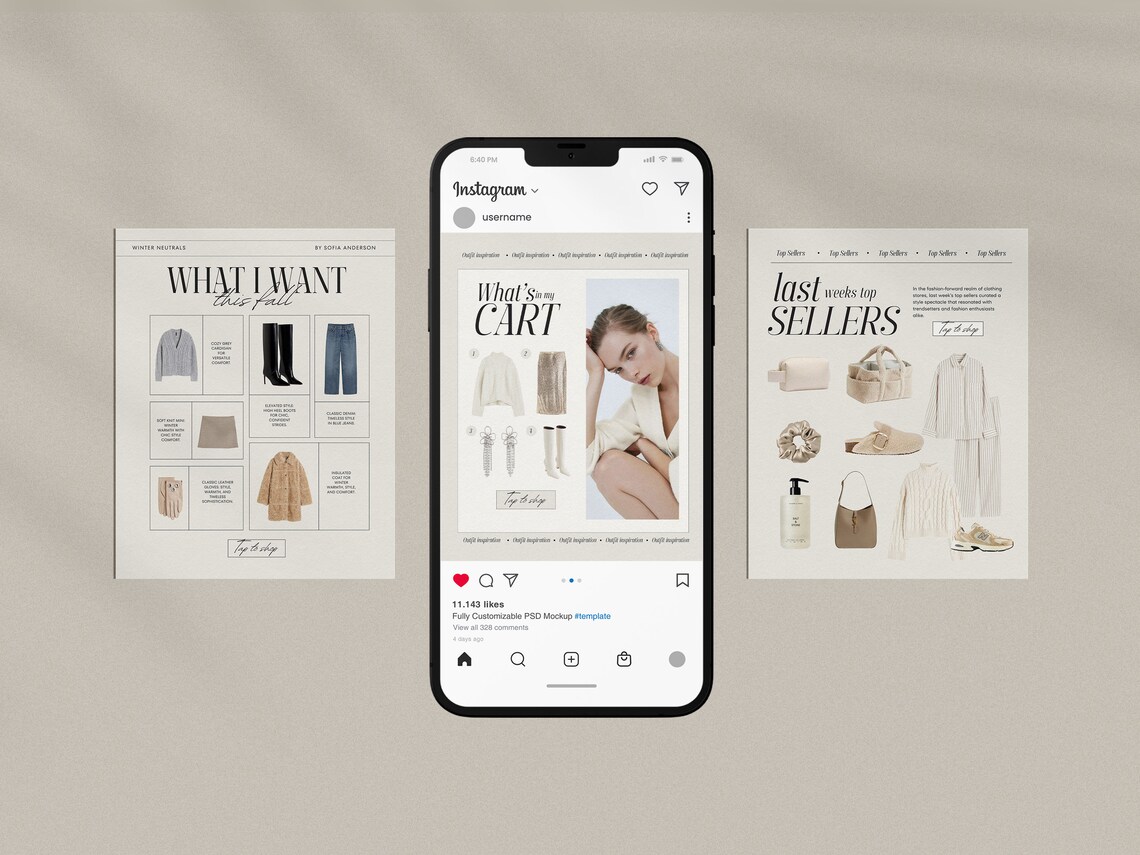 80 Editable Canva LTK Instagram Template, LTK Template, Gift Guide ...