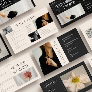 Moderne Services & Pricing Guide Canva Vorlage | 26-seitige bearbeitbare Geschäftsbroschüre | Professioneller Service und Preislistendesign