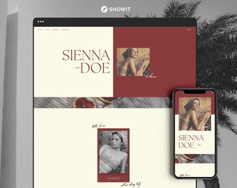 Showit Website Template for Lifestyle Bloggers | Editable Influencer Blog Design with Favorites, Subscribe & Mobile Pages