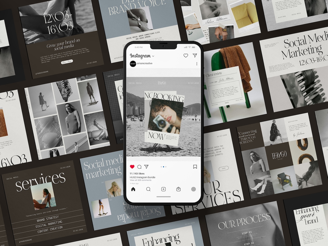 100 Social Media Canva Templates | Instagram Post, Square & Carousel ...