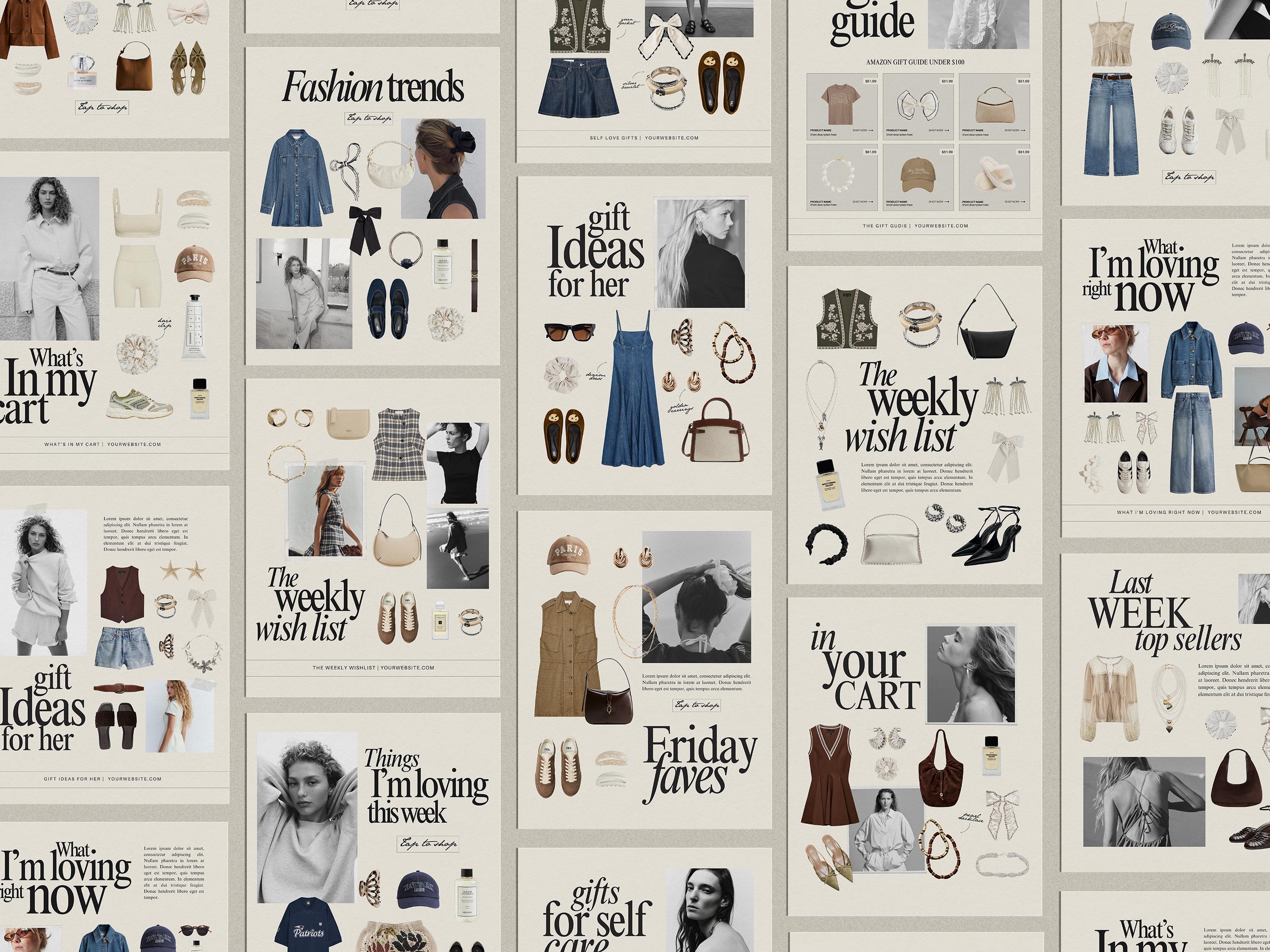 40 Editable LTK & Instagram Canva Templates | LTK Social Media Product ...