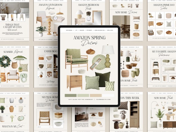 20 Editable LTK Instagram Canva Templates | Home Decor & Interior Design | Customizable Social Media Templates for Influencers and Bloggers