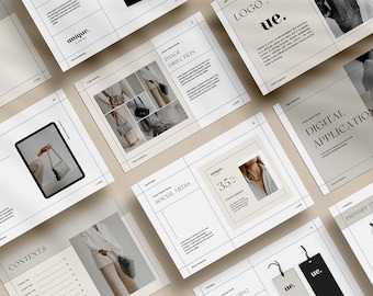 Brand Guidelines Template,Customizable Brand Guide Canva Template,Business Brandbook Template,Brand Strategy,Branding Presentation,Brand Kit