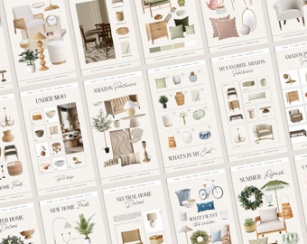 20 Editable Canva LTK Instagram Template, LTK Canva Template, Instagram Stories Canva Template, LTK Home Decor, Interior Ltk Product Catalog