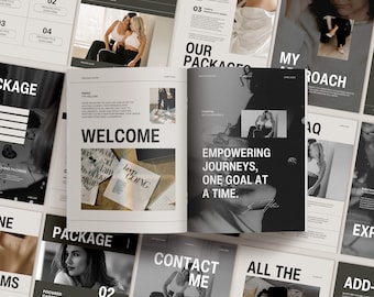 Florence Services and Pricing Guide Canva Template | Editable Coach Service & Pricing Guide | Modern Business Price List Canva Template
