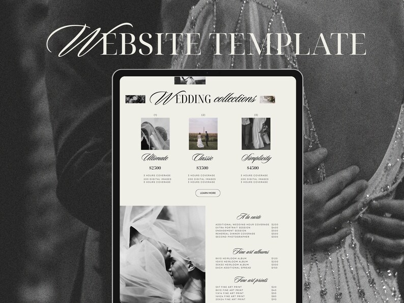 Wedding Photography Guide Canva Website Template with Content, Canva Website, , Wedding Photography Welcome Guide, Photography Pricing Guide image 7