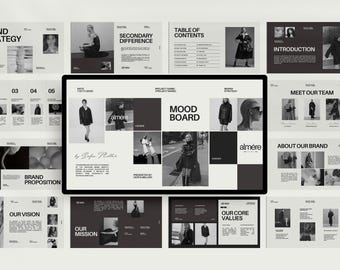 Prewritten Brand Strategy Canva Template, Customizable Strategy Guide Canva Template,Business Strategy Template, Brand Strategy Presentation
