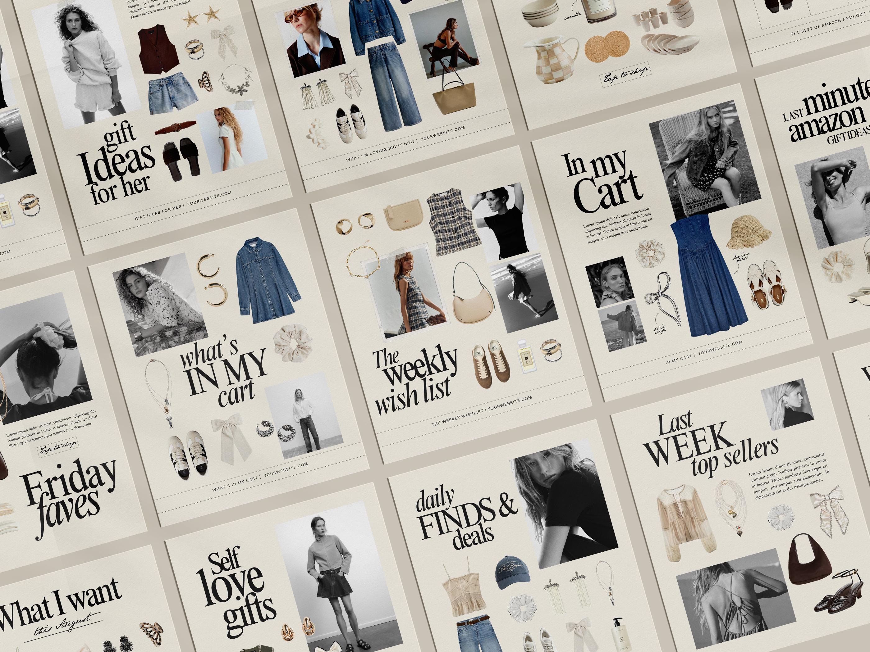 40 Editable LTK & Instagram Canva Templates | LTK Social Media Product ...