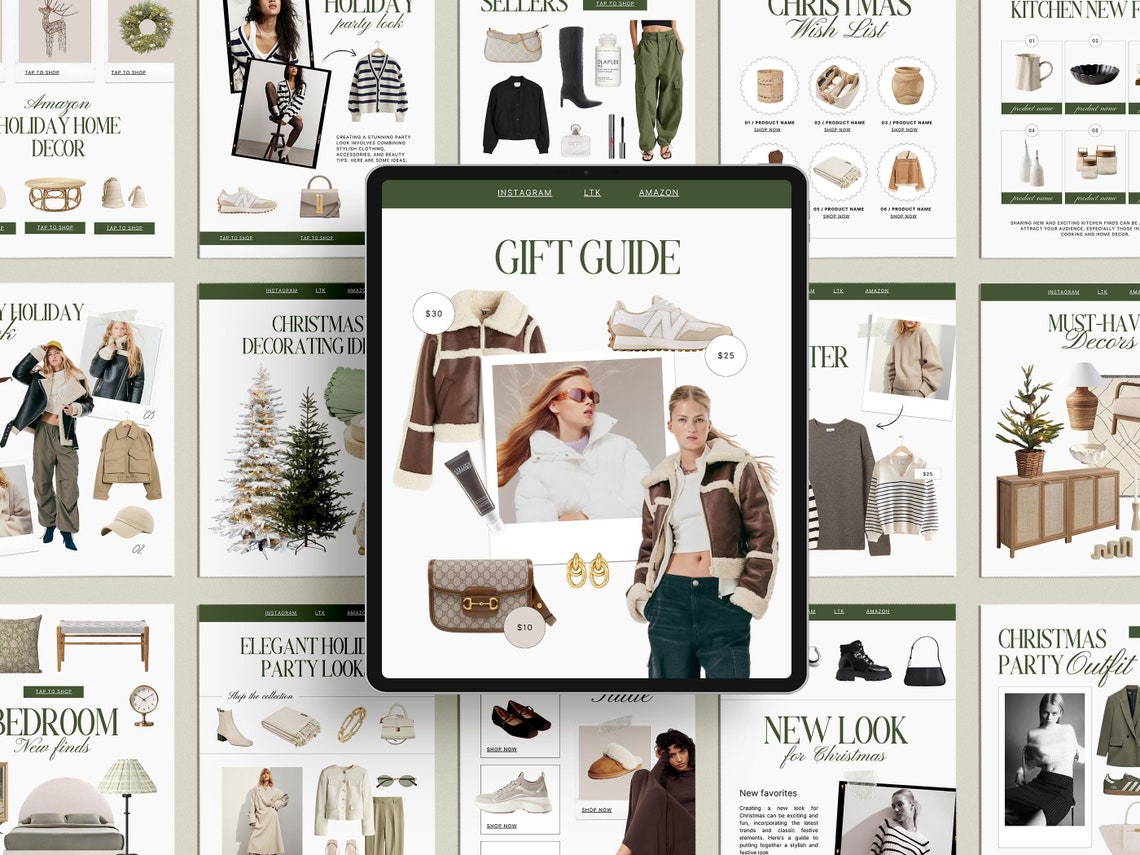 40 Canva Christmas LTK Template, Christmas Instagram LTK, Editable Ltk ...