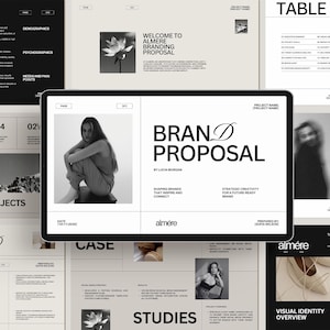 30 Page Prewritten Brand Proposal Canva Template | Editable Client Presentation & Strategy Brochure | Designers and Agencies Branding Kit
