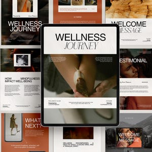 Wellness Coach Ebook Canva Template, Coaching Ebook Templates, Lead Magnet Workbook Kit, Coaching ebook template, Lifestyle Coach eBook