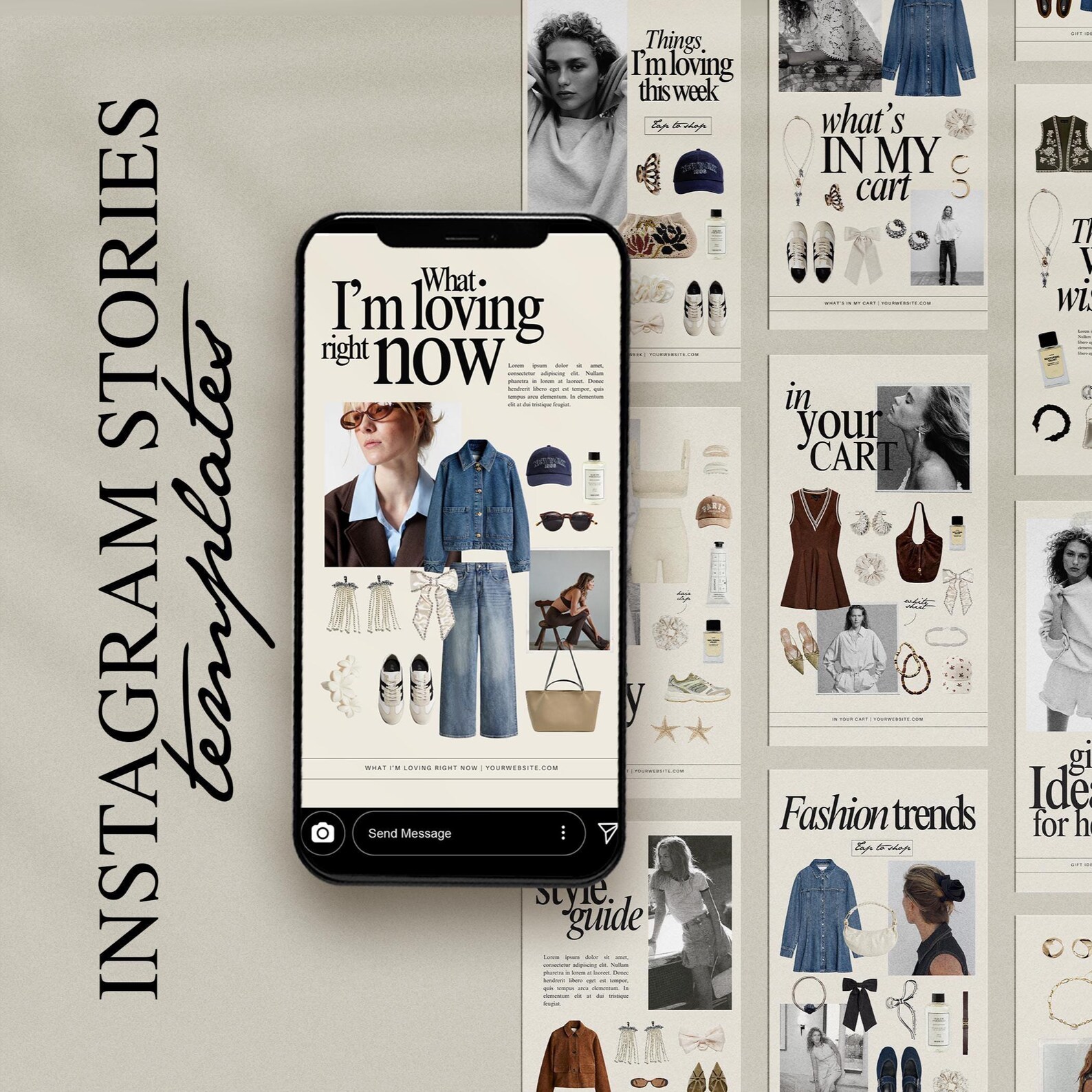 40 Page LTK Instagram Story Canva Template Bundle | Editable Product ...