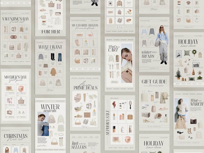 20 LTK & Instagram Story Canva Templates, Editable LTK Fashion Canva ...