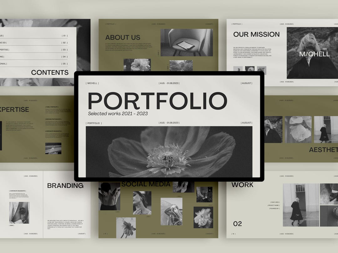 Customizable Portfolio Canva Template | Editable Presentation for ...