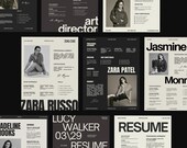 Resume Canva Template Kit | 10 Professional and Modern Editable Resume Layout for Designers, Creatives, Marketers & Professionals, CV Bundle
