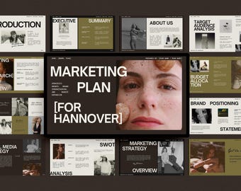 20 Editable Marketing Plan Canva Templates | Brand Strategy & Content Pitch Deck | Customizable Business Presentation Kit Canva Template