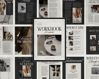 80-Page Canva Coaching Workbook Template | A4 & US Letter | Editable Wellness Lead Magnet and Ebook Kit for Coaches and Entrepreneurs