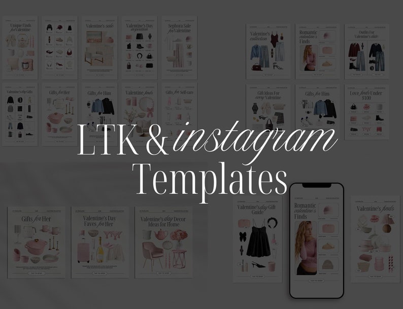 80 Valentine LTK Canva Template Bundle, LTK Instagram Story Template ...