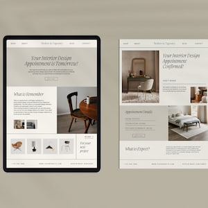 Canva Interior Design Email Template, Editable Canva Email Newsletter ...