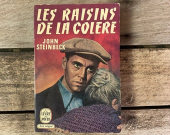 Vintage french book - Les raisins de la colere - John Stainbeck - 1951
