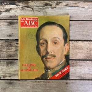 Vintage Spanish Magazine ABS (Los Domingos de ABC) - One Hundred Years of Alfonso XIII, 1986