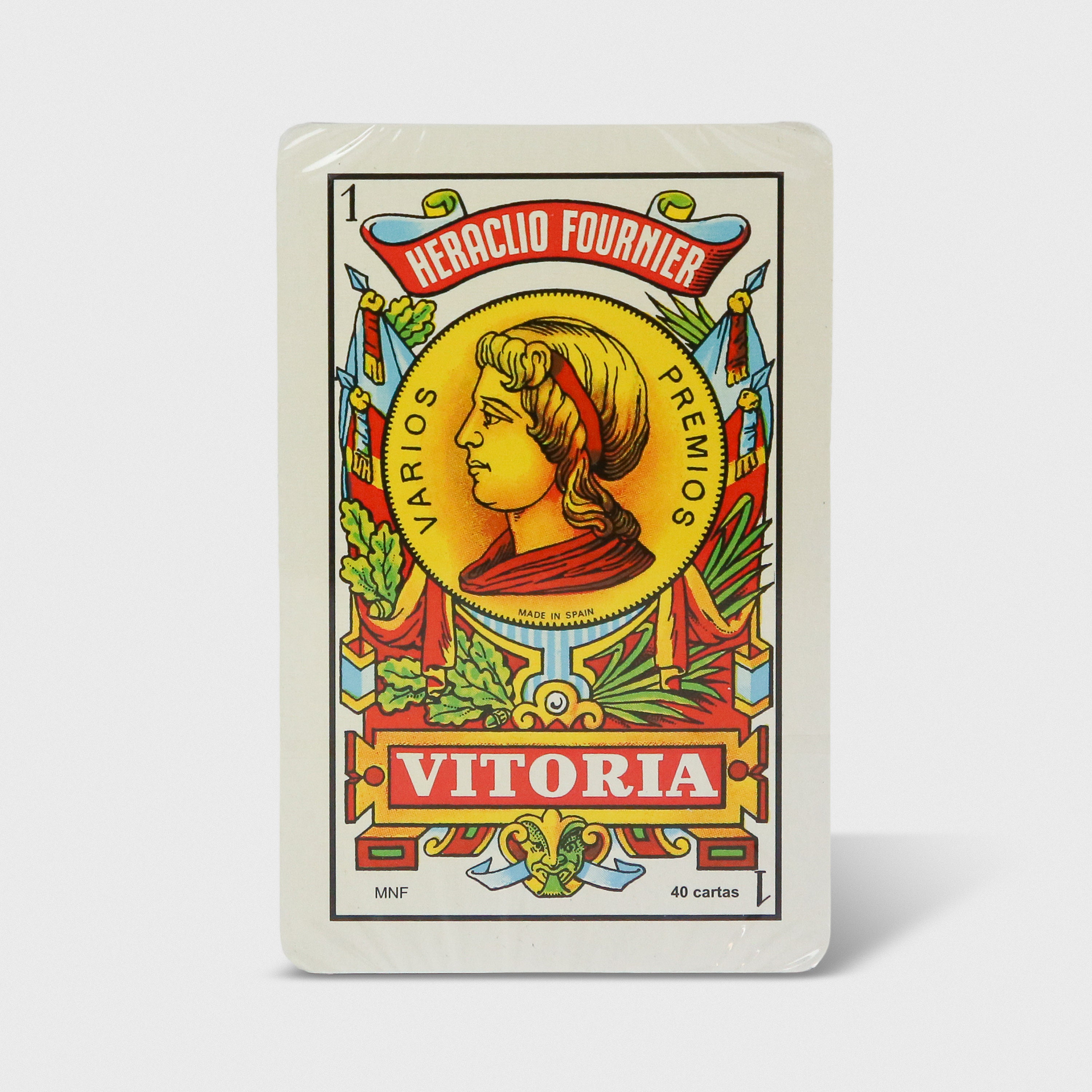 Vintage Heraclio Fournier Premium Playing Cards | Unopened Deck of 50 Cards in Original Packaging | Rare Collectible Playing Cards Deck