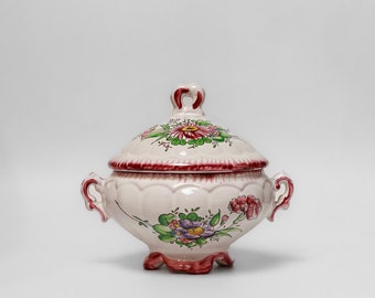 Vintage French porcelain bowl - Faiencerie d&#39;art d&#39;Angouleme Le Renoleau
