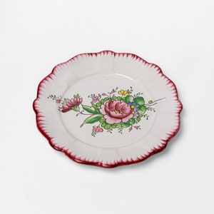 Vintage French porcelain plate - Faiencerie d&#39;art d&#39;Angouleme Le Renoleau