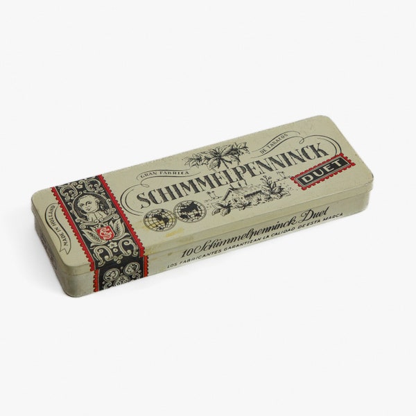 Vintage Schimmelpenninck Duet Cigar Tin - cigarette case box packet