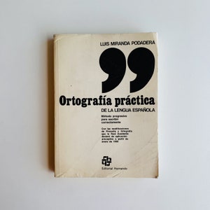 Vintage hiszpańska książka-Ortografía práctica de la lengua Española, Luis Mirada Podadera, 1981