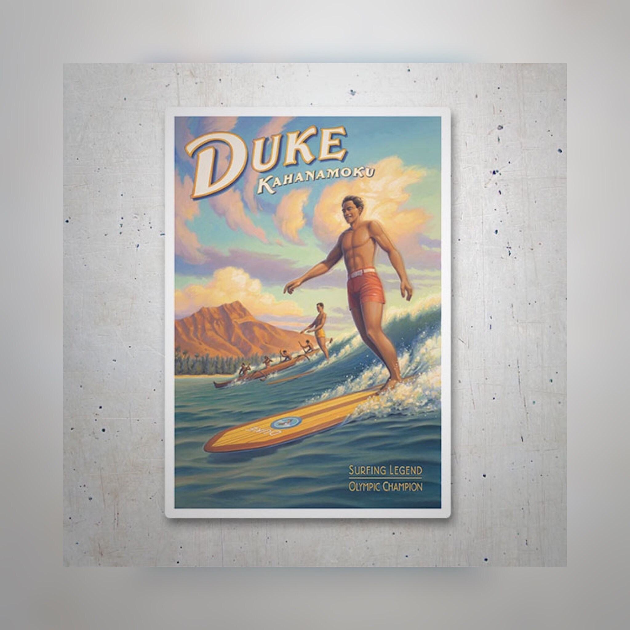 Autocollant Duke Kahanamoku