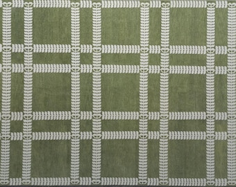 Modern Oushak Rug, Nursery Rug, Handmade Rug, Living Room Rug, Dining Room Rug, Grandmillenial Rug, Traditional Home, Wool Rug, Heirloom Rug