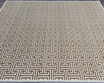 Modern Oushak Rug, Nursery Rug, Handmade Rug, Living Room Rug, Dining Room Rug, Grandmillenial Rug, Traditional Home, Wool Rug, Heirloom Rug