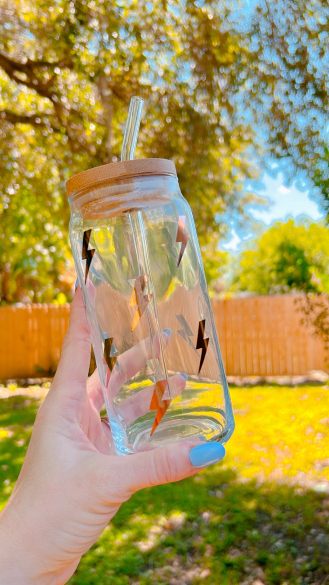 Lightning Bolt Glass, Lightning Bolt Drinking Glass, Retro Lightning