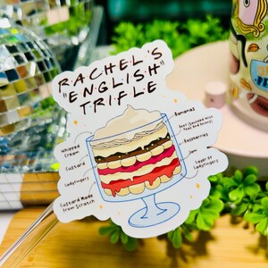 Rachel's Raspberry Multi Friends English Trifle Sticker, Rachel's Trifle Sticker, Friends ...