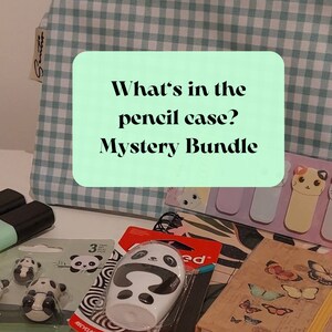 What&#39;s in the Pencil Case ?! Kawaii mystery stationery Box,School Supplies,Stickers,Pencil Cases,Washi tapes,Memo