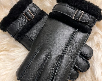 Premium Genuine sheepskin men gloves