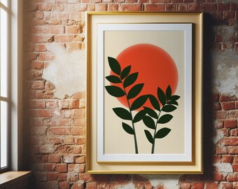ZZ Plant wall art, simple digital print, plant art, poster to print yourself