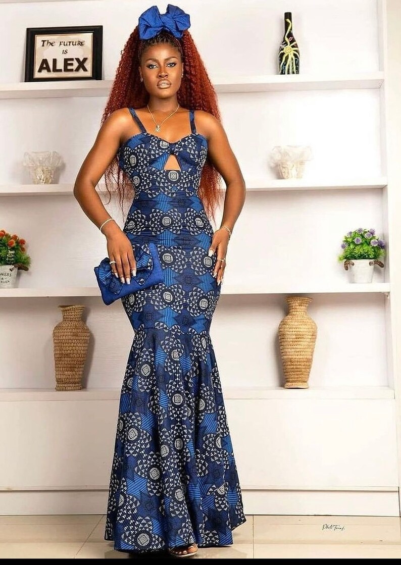 nigerian ankara prom dresses Ankara Corset Dress ,trending Dress,blue Dress, Ankara Dress,african Clothing for Women,african Fashion,ankara Fashion,wedding Dress, Prom