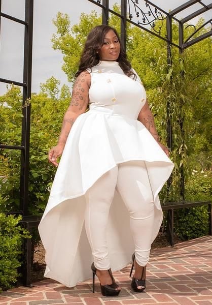 Plus Size Peplum Dress - Etsy