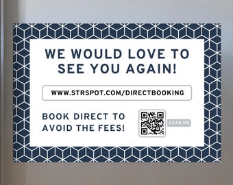 Top-Notch Direct Bookings QR Code Magnets