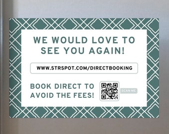 Earn More Direct Bookings QR Code Airbnb Magnets