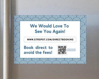 Better Direct Bookings QR Magnet for Airbnb VRBO Hosts