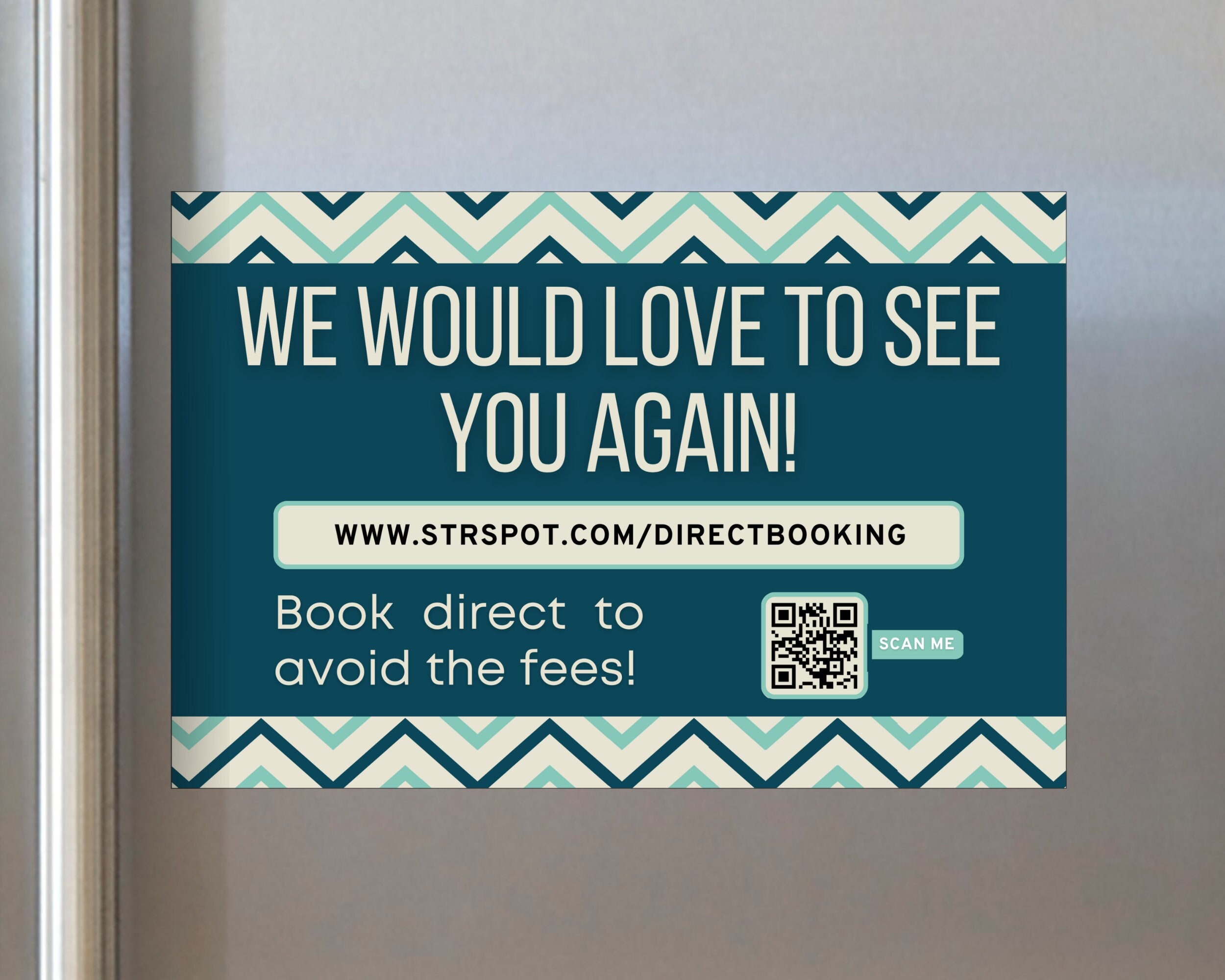Standout Direct Bookings QR Code Magnet for Airbnb Hosts