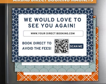 Airbnb QR Code Magnet | Direct Booking Fridge Sign for Hosts